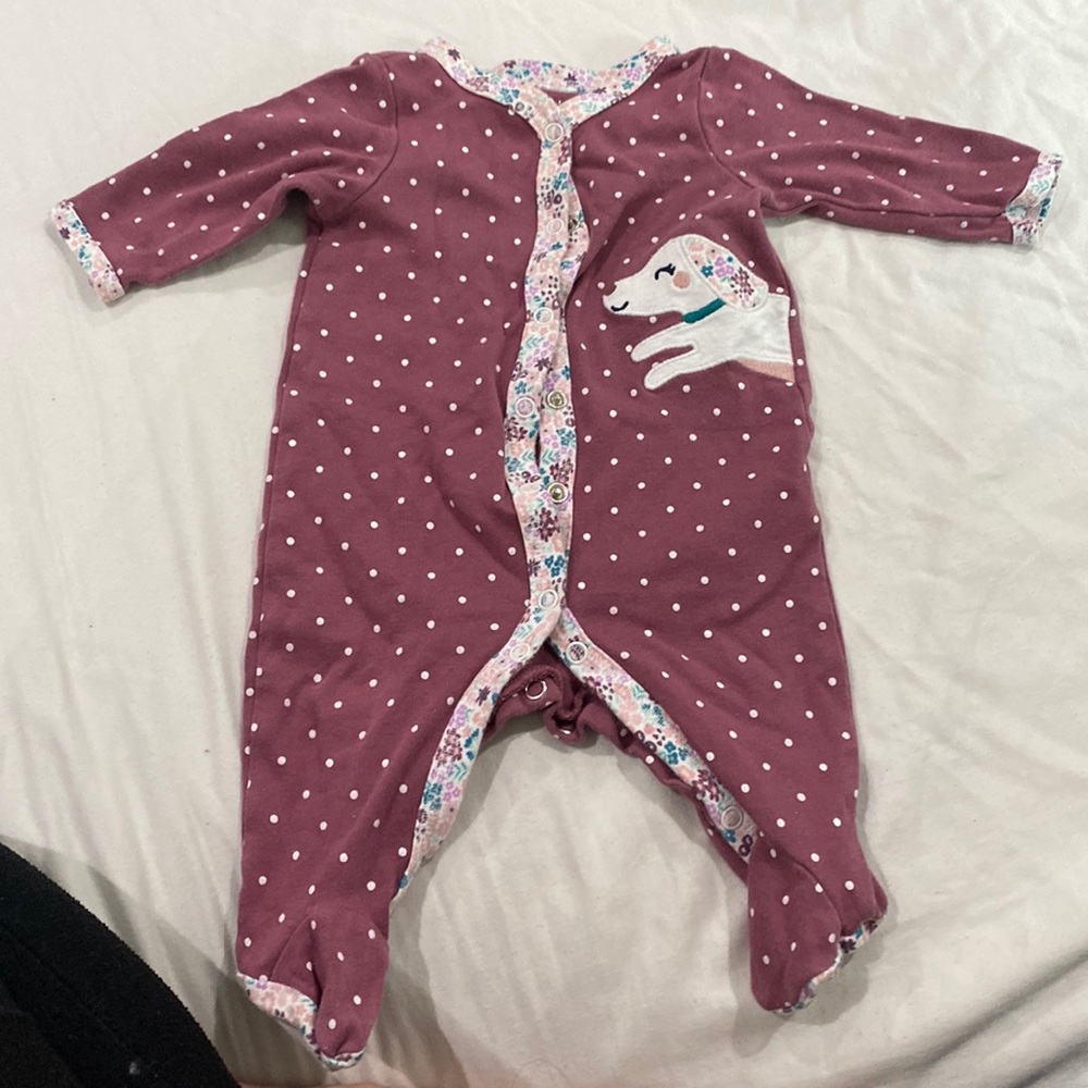 Pajama Carter’s, color purple 3M 100% cotton